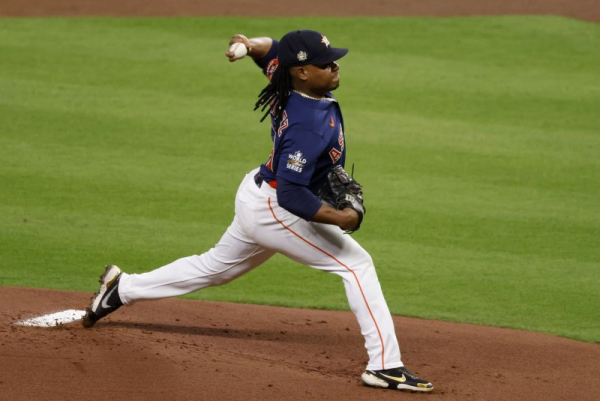 Houston Astros' Framber Valdez pitches no-hitter against Cleveland Guardians