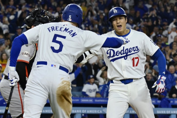 Shohei Ohtani hits 430-foot bomb for first Dodgers homer Shohei Ohtani hits 430-foot bomb for first Dodgers homer