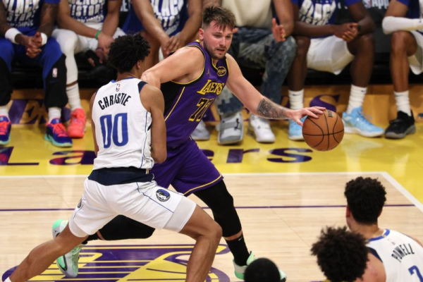 Luka Doncic nets first Lakers triple-double vs. former Mavericks teammates Luka Doncic nets first Lakers triple-double vs. former Mavericks teammates